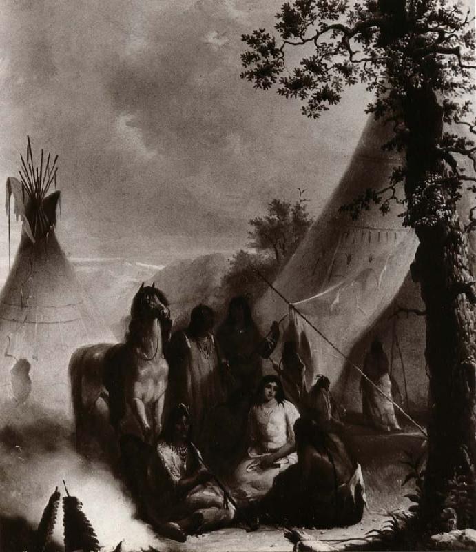 Alfred Jacob Miller Indian Encampement